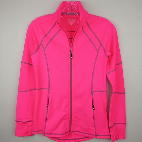 NWOT Dover Saddlery Stride Ladies Training Jacket in Neon Pink Sz. XS - Picture 6 of 15